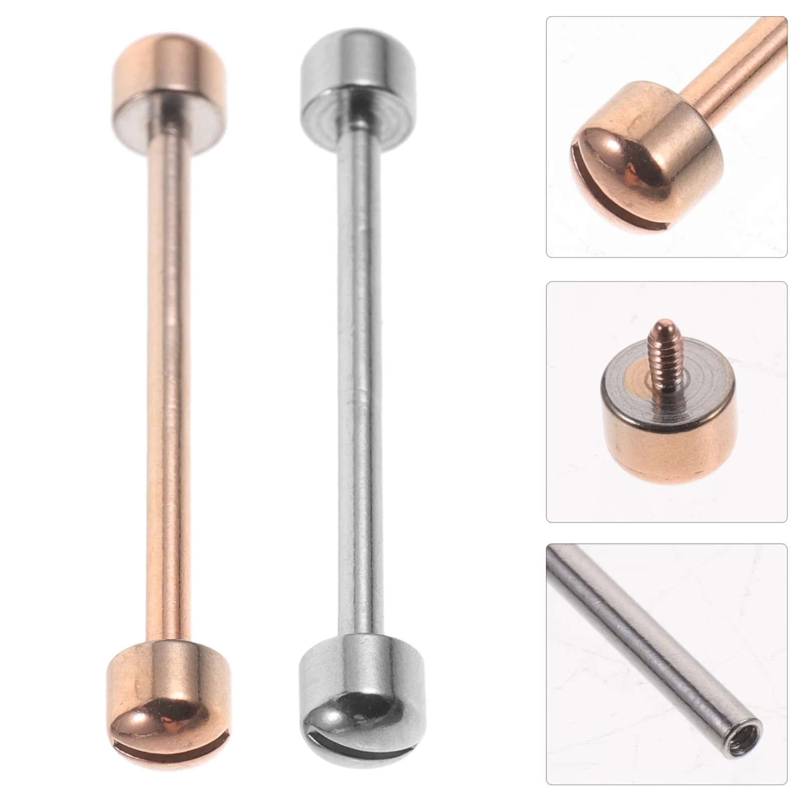 

2Pcs Watch Screw Tubes Durable Material Specially Designed for Watch Bands and Clasps Repair Tool Watchband Screw Tube Kit