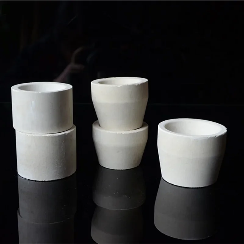 Contact Us For A Quote Moq 500pcs High Quality 6a 7a Bone Ash Magnesia Cupel For Gold Test Laboratory Equipment