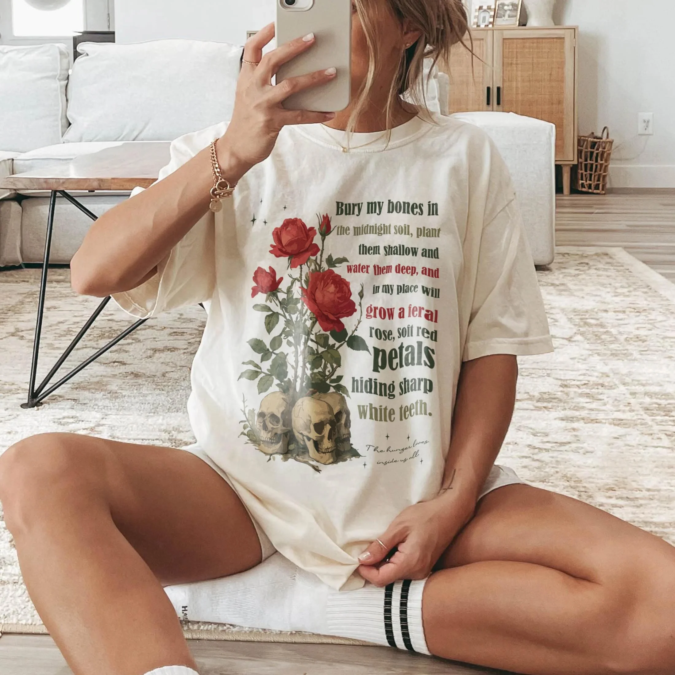 Bury Our Bones in The Midnight Soil, Inspired By VE Schwab, Bookish Gift, Book Lover Gift, Comfort Shirt