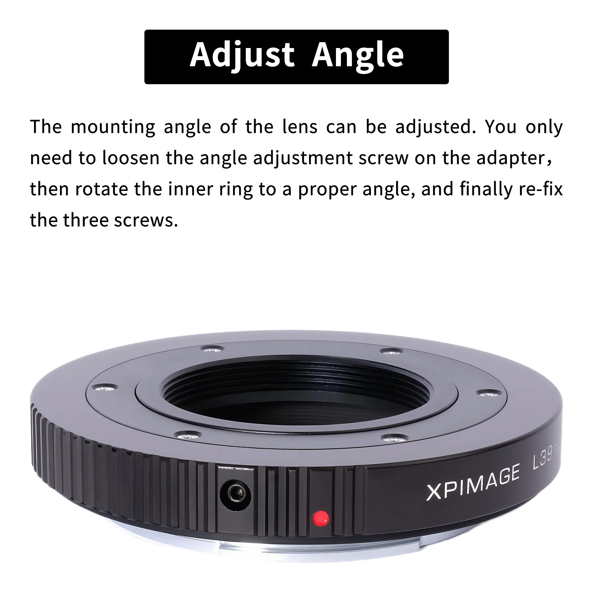 XPIMAGE Lens Mount Adapter Ring for L39 LTM Leica Thread Mount Lens to Hasselblad X System XCD Mount Cameras X1D X2D 907X