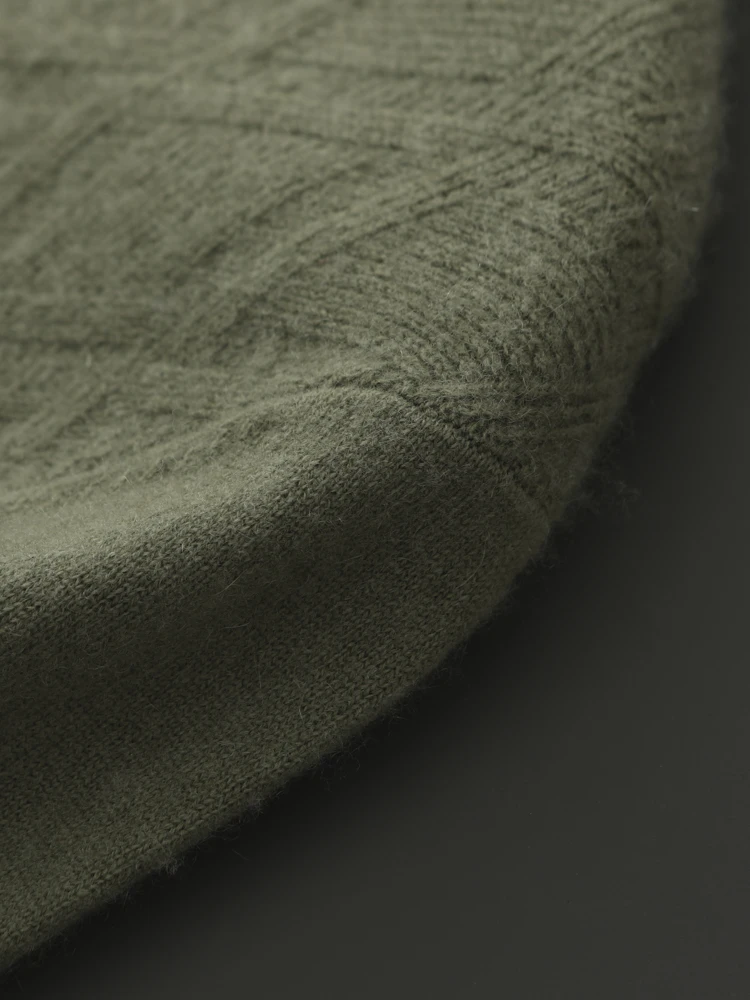 Autumn Winter New 100% Pure Cashmere Sweater Men's Round Neck Knitted Pullover Thick Warm Jacquard Bottom Shirt Men's Wear Tops