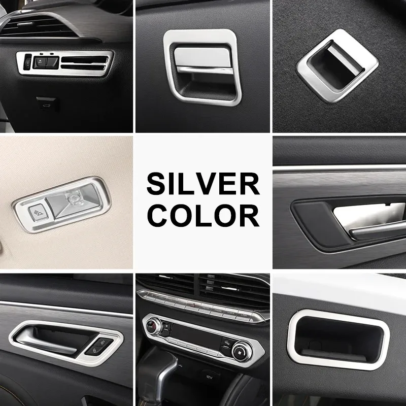 

Silver Interior Trim for FAW BESTURN T77 Stainless Steel
