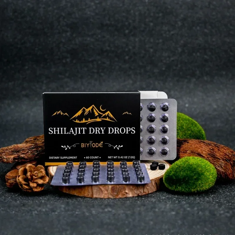 Shilajit Tablets Improve Energy Boost and Promote Brain Memory Health Food