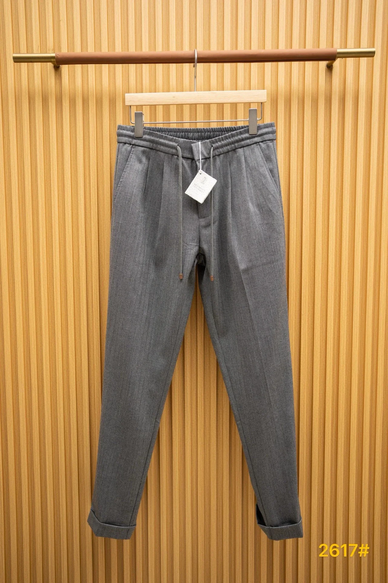 BC อิตาลีเงินเก่าสไตล์คลาสสิกฤดูร้อนเย็นผิวผ้าธุรกิจกางเกงลําลองอเนกประสงค์