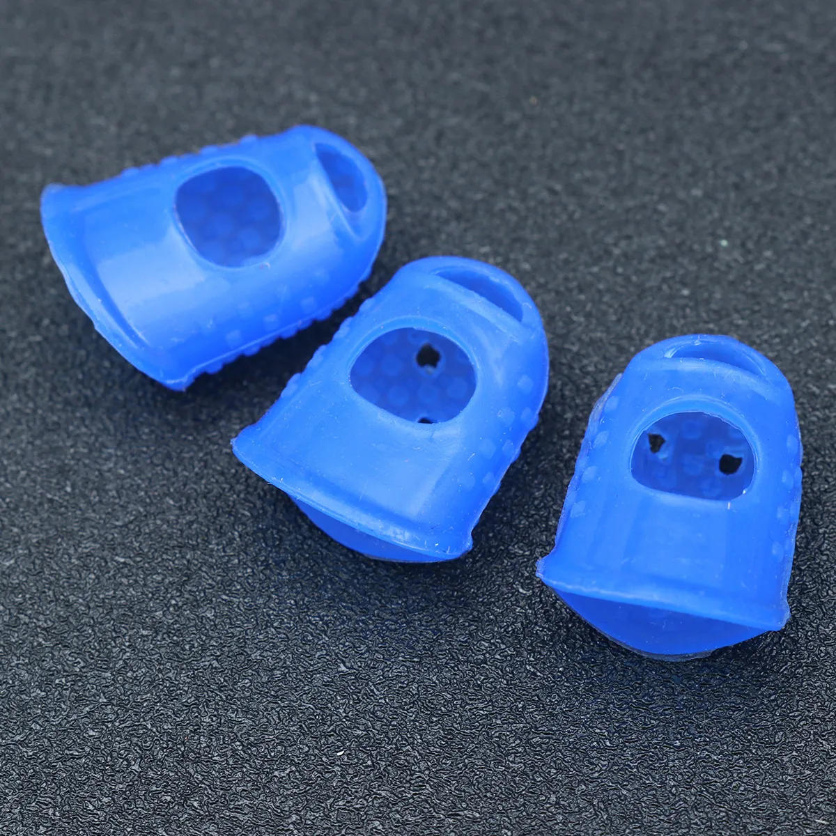 

3Pcs Fingertip Protection Non-Slip Anti-Scalding Dark Blue Size L Finger Tips Protector for Collating Sorting Counting Guitar
