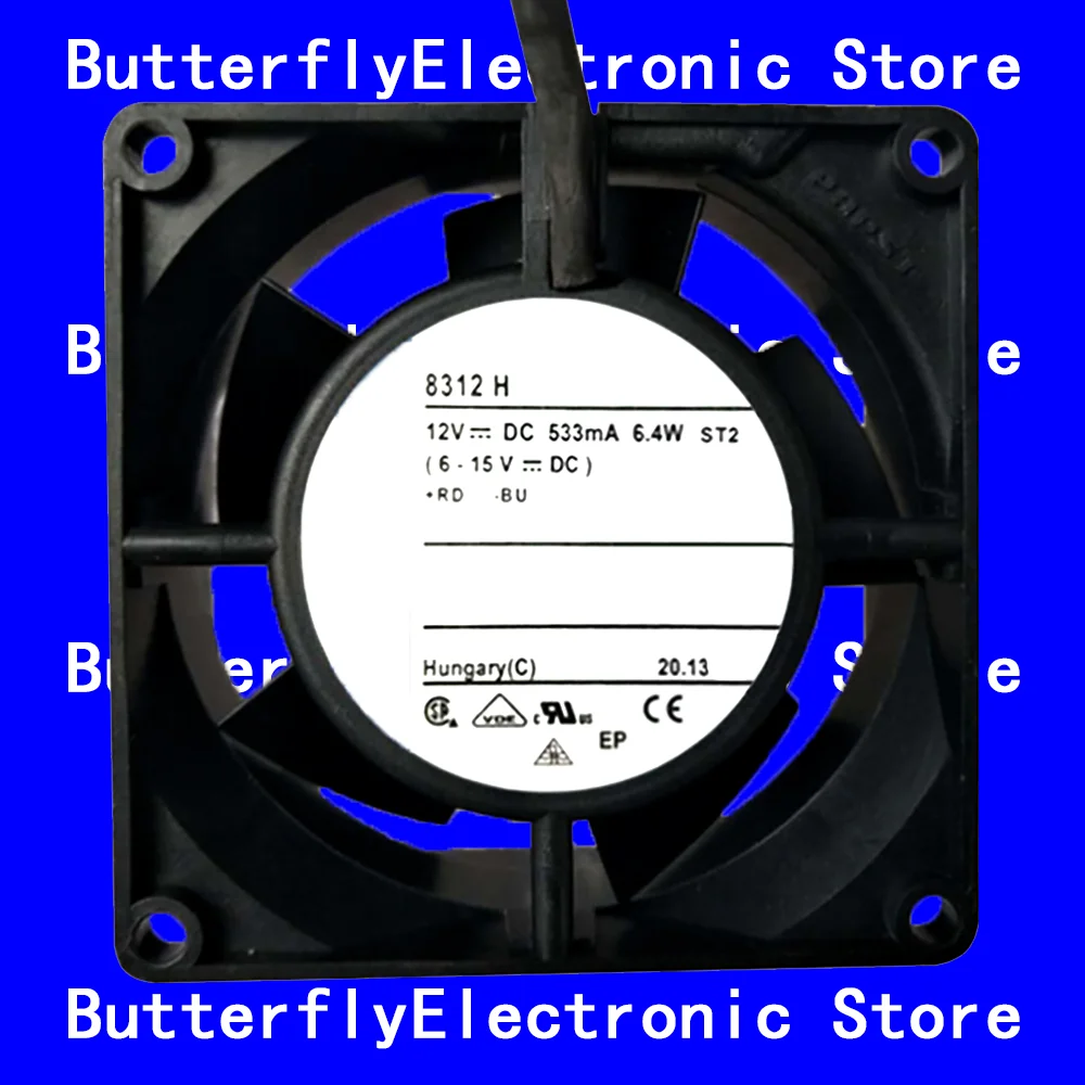 

НОВЫЙ ОРИГИНАЛЬНЫЙ 8312H 8312 H 12 В постоянного тока 6,4 Вт 8038 80*80*38 мм ОХЛАЖДАЮЩИЙ ВЕНТИЛЯТОР