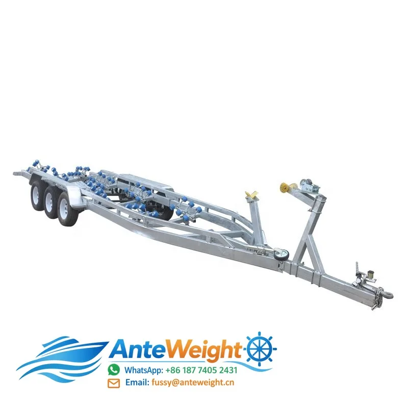 Dual Axle Aluminum Boat Trailer With Hydraulic Brake