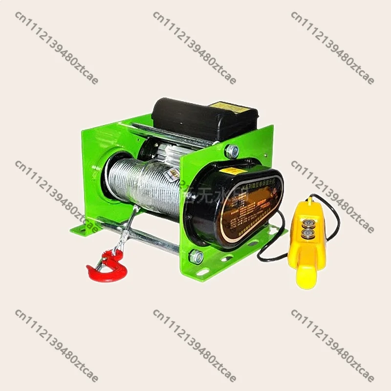 

Electric Lifting Winch 400/600kg 30M Wire Rope 1.4KW Construction Hoist