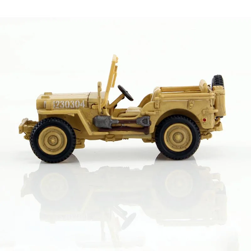 

HG4217 масштаб 1/72 Willis Jeep военная машина 8-я армия моделирование бронеавтомобиль модель дисплей Коллекционная игрушка в подарок