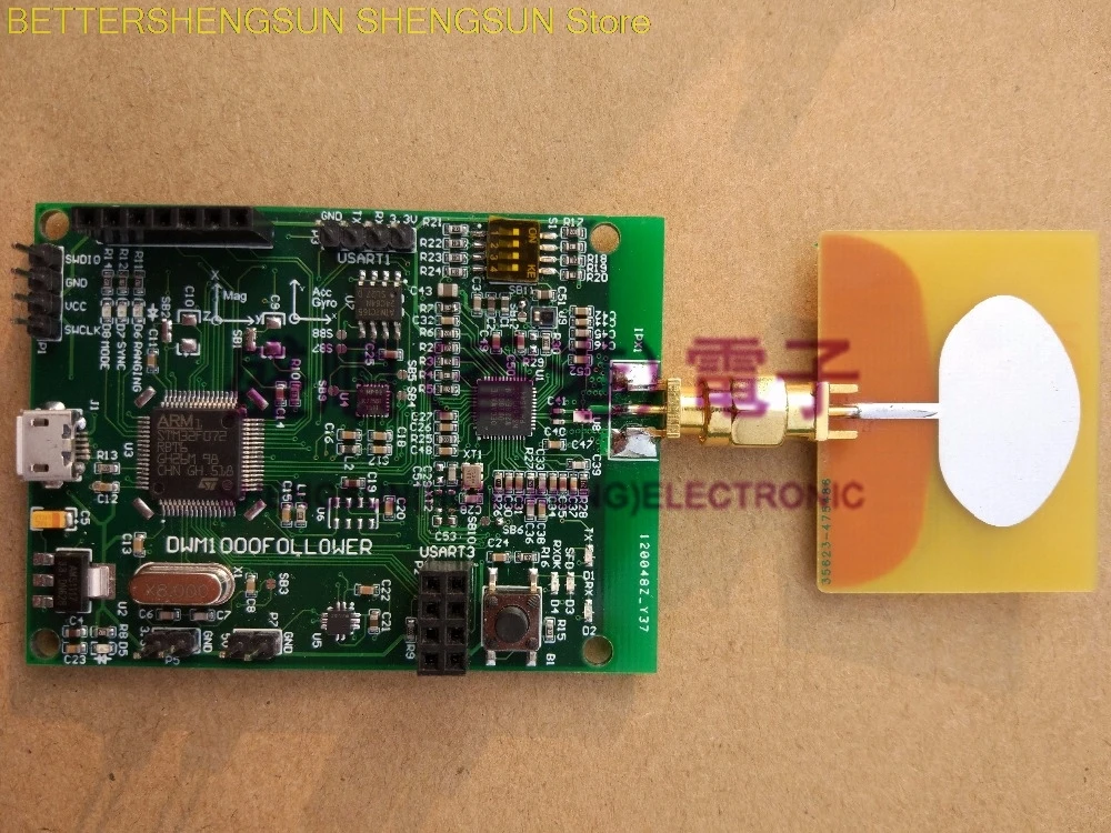 DW1000FOLLOWER  board UWB indoor positioning Discard the DWM1000 module Auto following