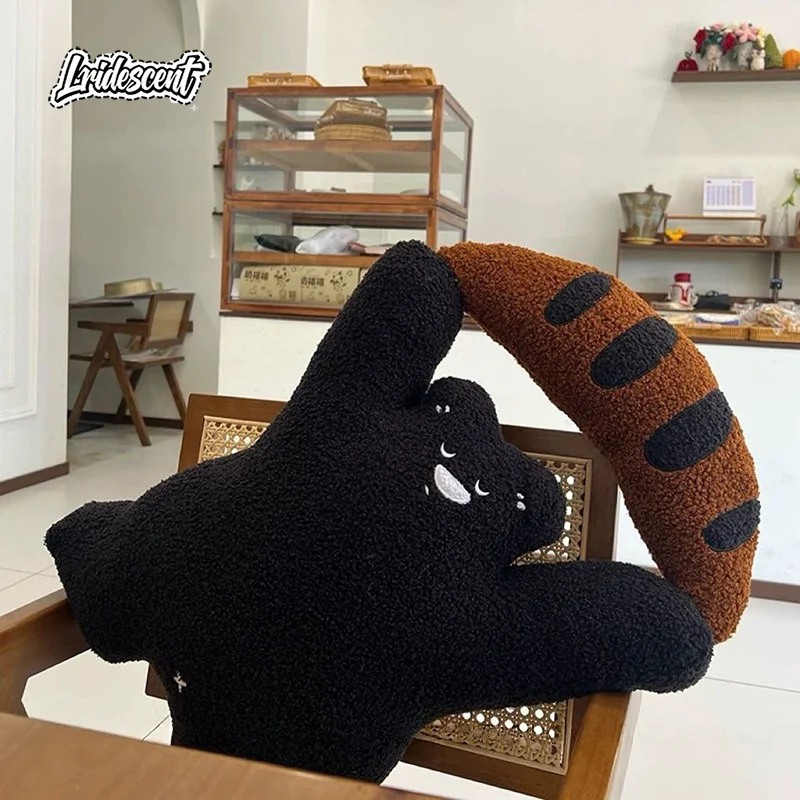 빵곰 재미있는 베개 귀엽고 창의적이며 기발한 홈 데코 등받이 쿠션 친구와 베스트 프렌드를 위한 이상적인 축제 선물