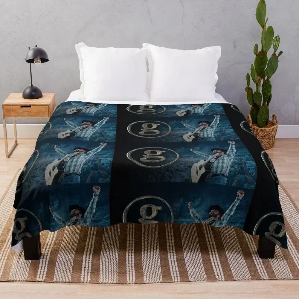 

Garth Brooks stadium tour mur6 2019 kel Throw Blanket Fashion Sofas Cute Plaid Travel Decoratives Blankets