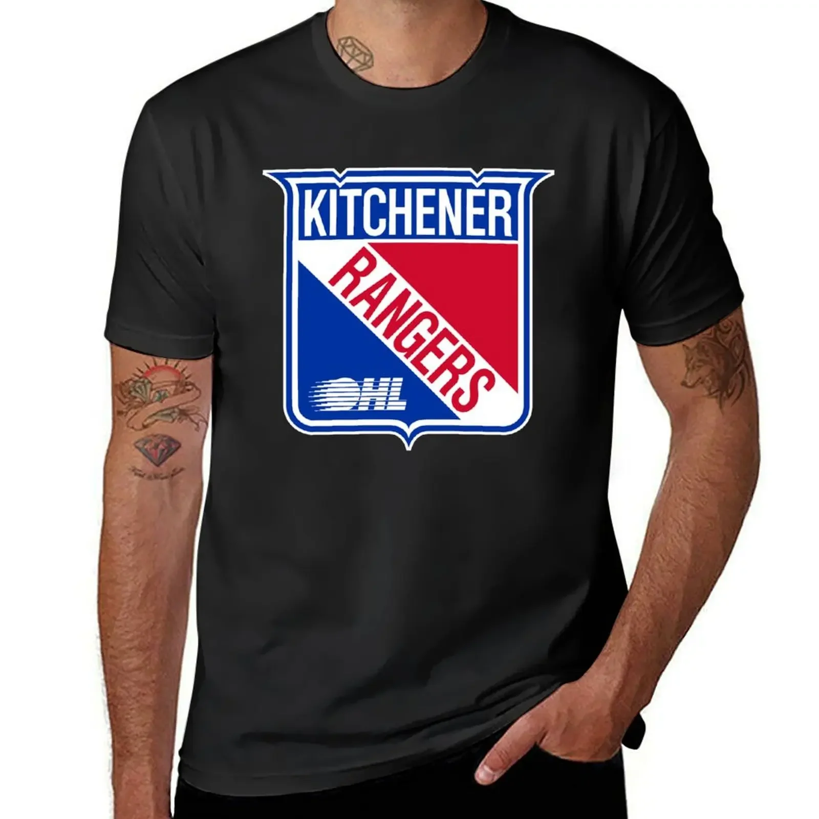 Kitchener Rangers T-Shirt tees customs oversized graphic tee T-shirts for men cotton