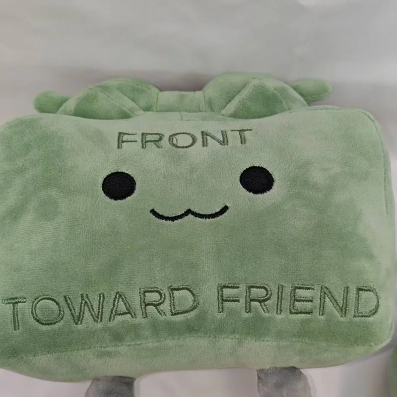 New Clay the Claymore Plush Doll Kawaii Green Square Doll Pillow Accessories Gift Collection Model For Kid Birthday Gifts