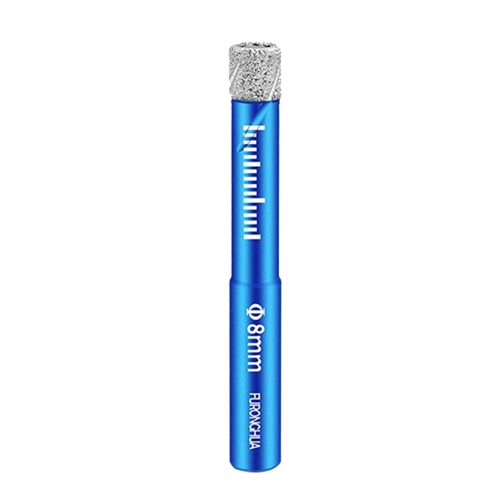 6/8/10/12mm Brazed Diamond Dry Drill Bits Hole Saw Cutter for Granite Marble