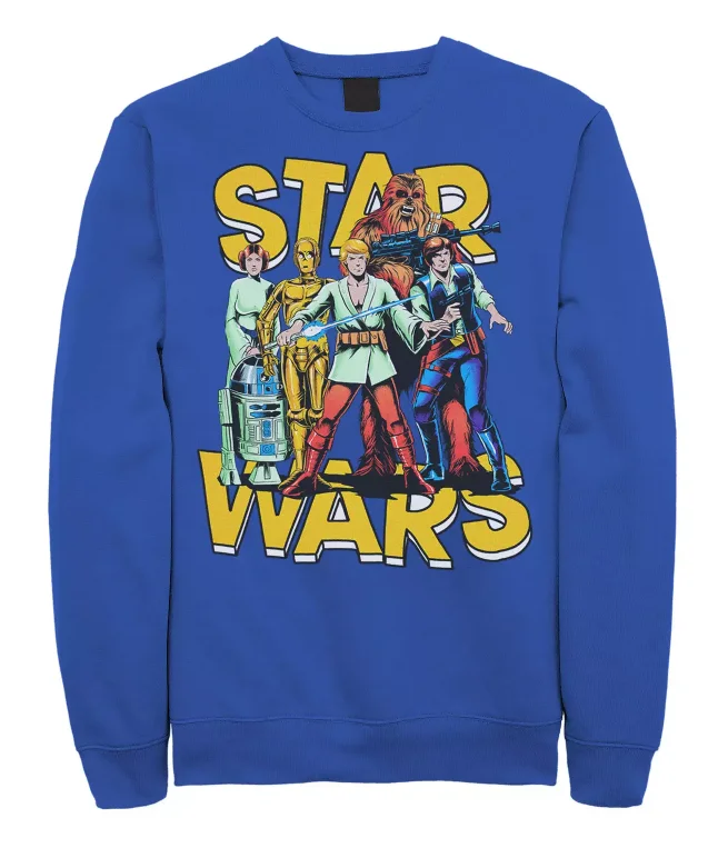 Star Wars men's and women's round-neck hoodies for autumn and winter daily printed sci-fi fleece pure cotton hoodies