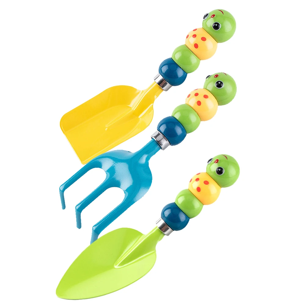 

Kids Gardening Tools Set Mini Planting Tools Caterpillar Rake Digging Toys Yard Safe Sturdy Materials Practical Lasting Use