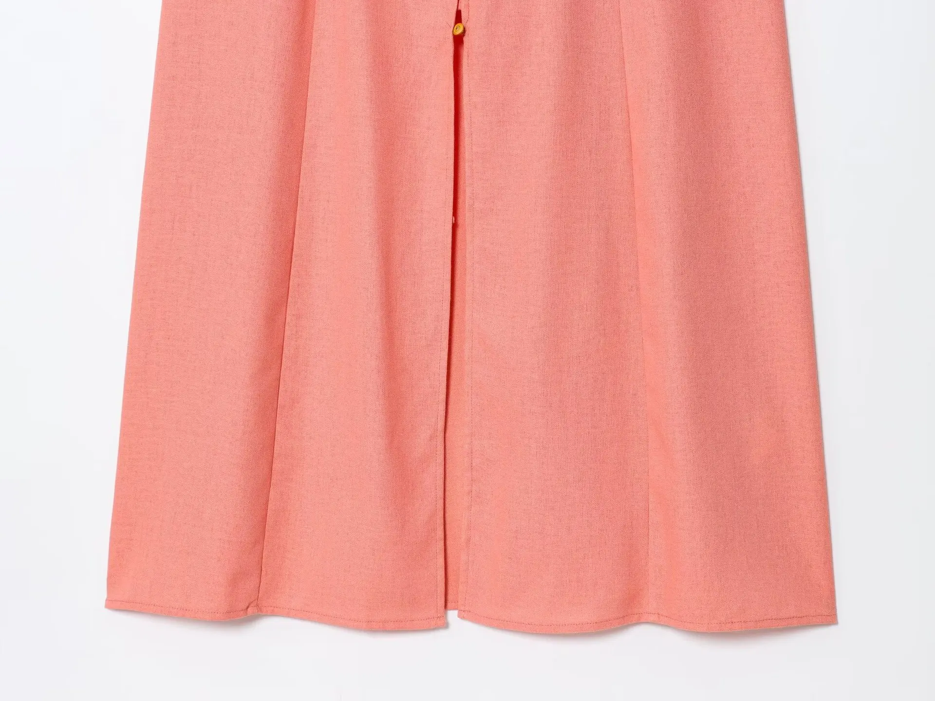 Woman's Midi Dress Square Neck Loose Sleeveless Single-breasted Mid-rise Aline Long Dresses Simple Summer Female Chic Dress