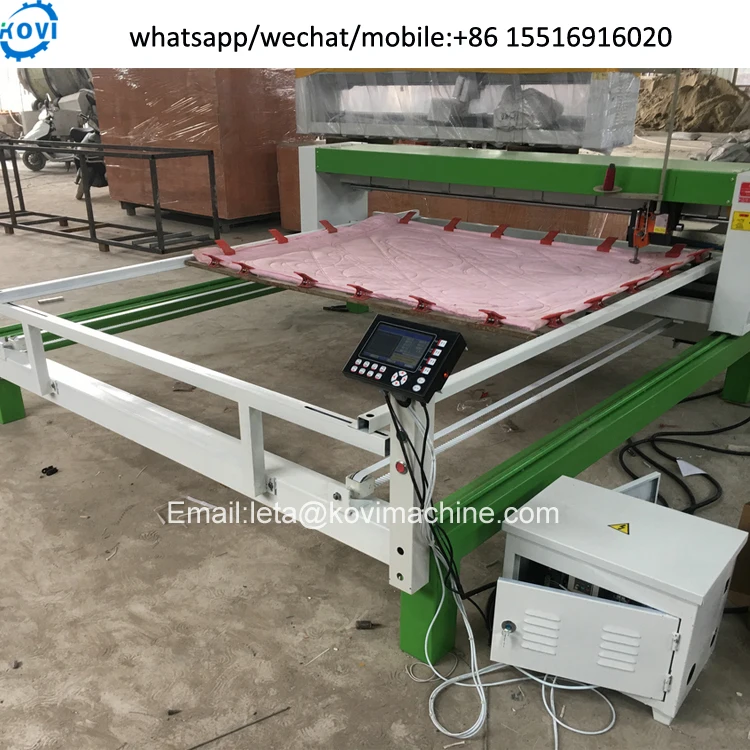 industrial computerized ultrasonic servo motor single needle longarm quilting machine zigzag sewing machine