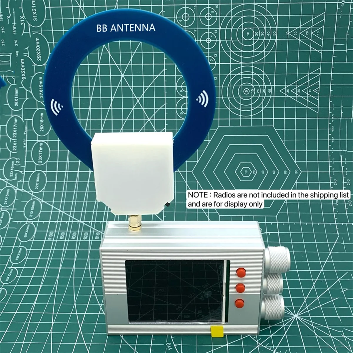 Mini Loop Antena para Receptor Malaquita, Antena Circular, Portátil, 9.9kHz-181mhz, Interface SMA, Receptor TEF6686