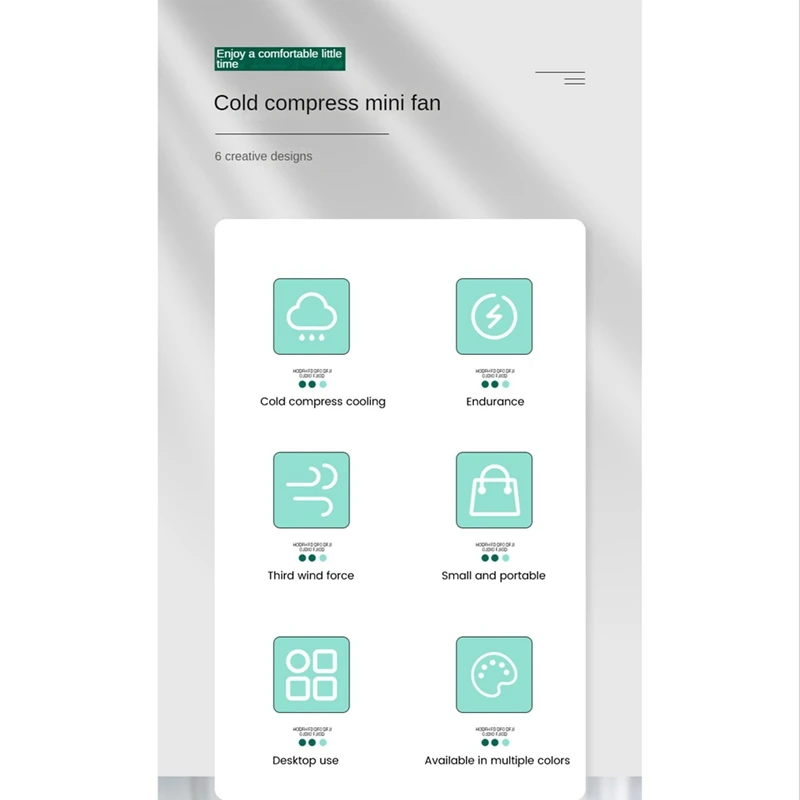 Ventola portatile 2000Mah batteria USB ricaricabile a semiconduttore refrigerazione raffreddamento ventola portatile per l'estate