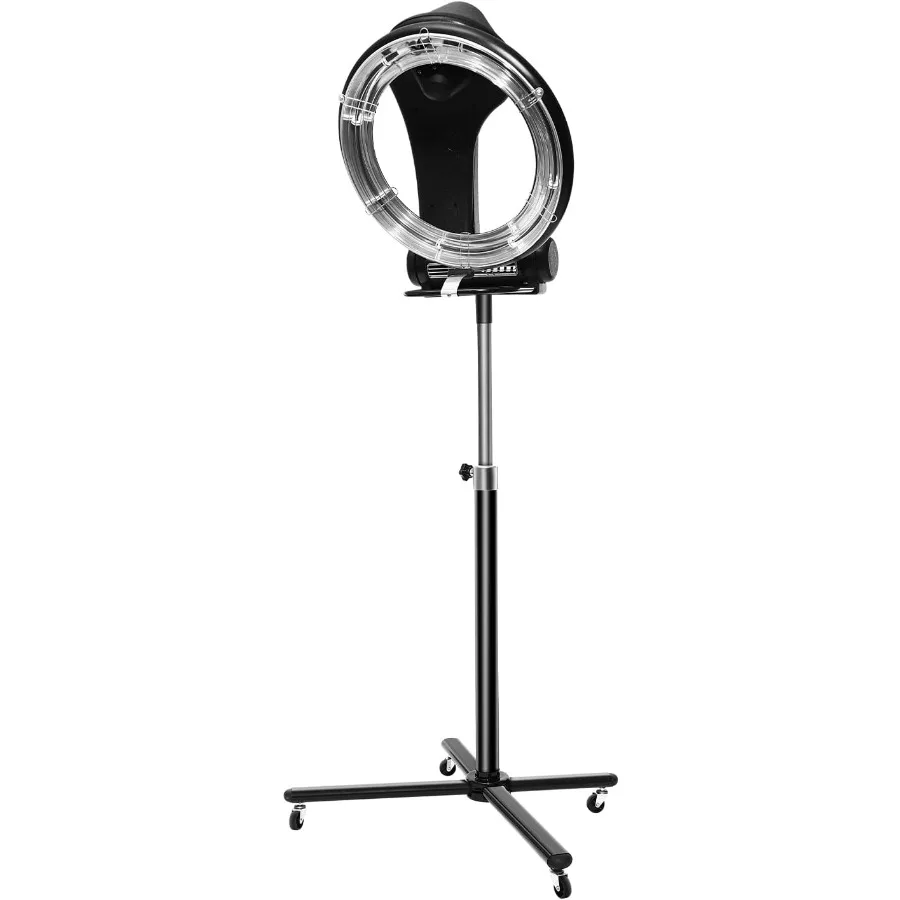 

3-in-1 Freestanding Infrared Hair Dryer with Steam Wheels Digital Screen Salon Hair Dryer for Home Salon Use 950W Silver