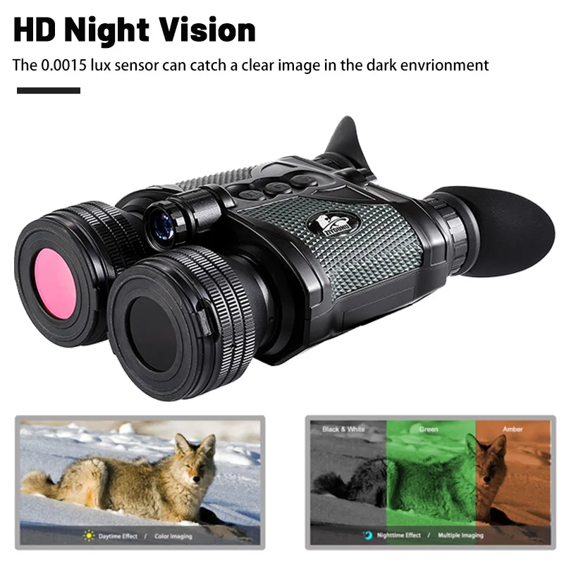 New B03V-6.5-39X50 Digital Night Vision Binoculars with 10-600m Laser Rangefinder Long Range in Night Observation for Hunting