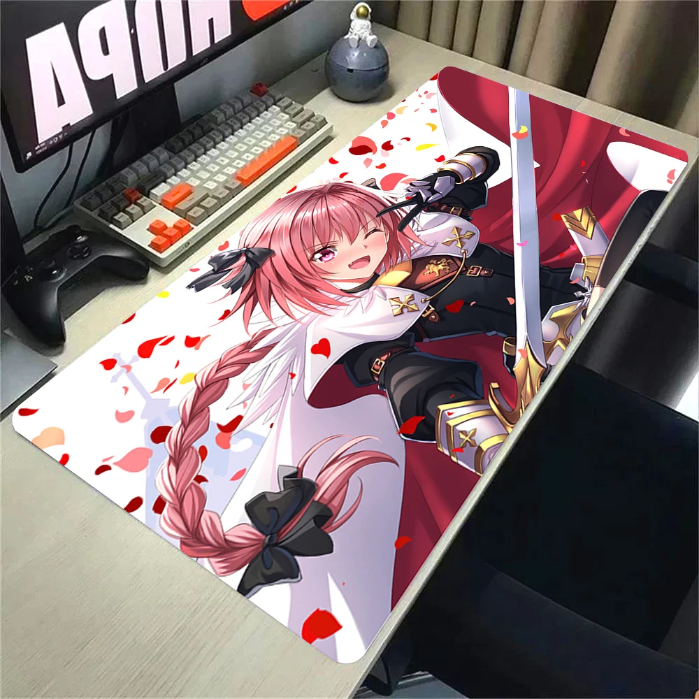 

Large Gaming Mousepad Astolfo Mouse Pad Anti-slip Natural Rubber Anime Mouse Mat Computer Gamer Desk Mats Stitched Edge tarpet