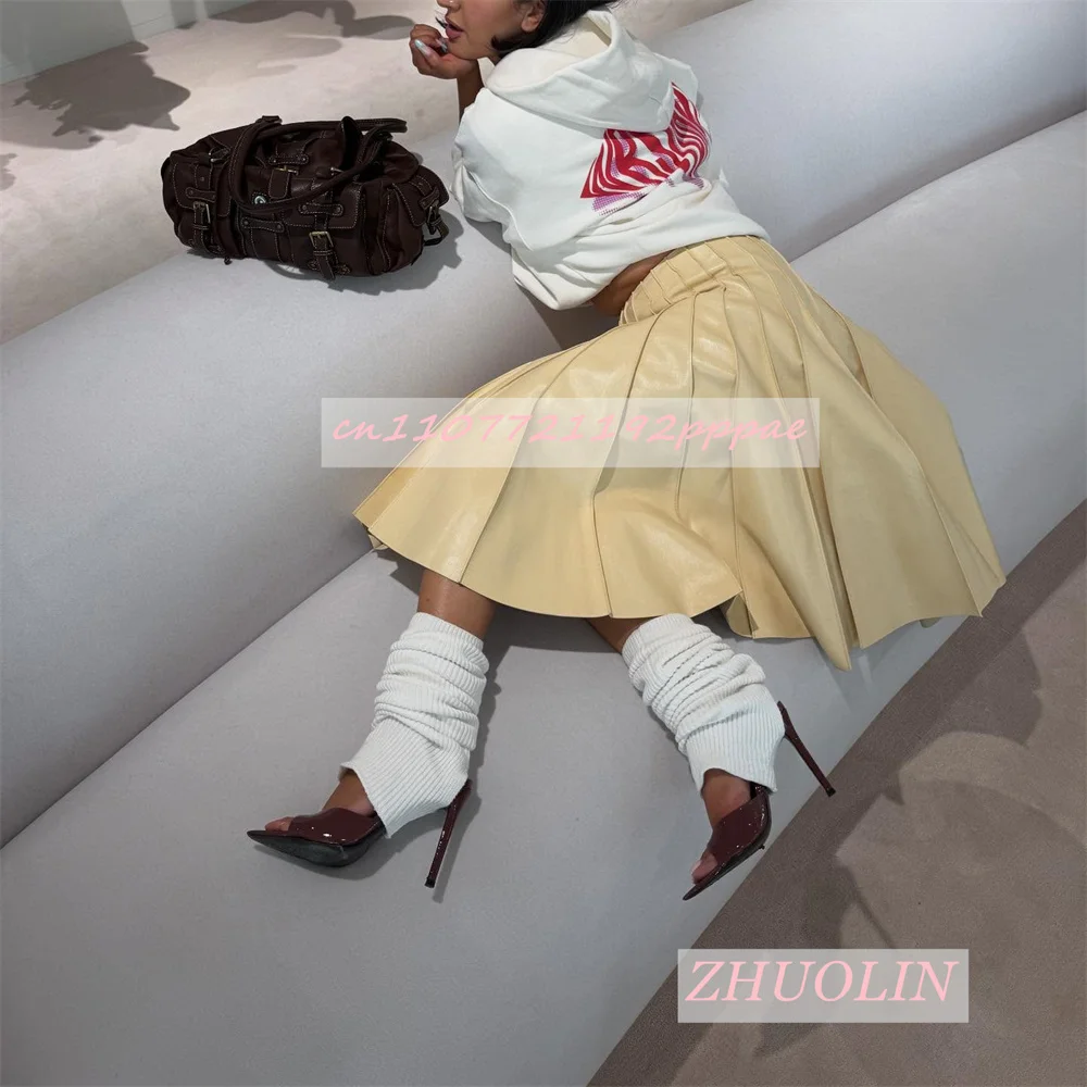 

Burgundy Patent Leather Pleated Sandals Boots For Women Sexy Stiletto Heels Open-Toe High Heels Nightclub Party Evening Shoes 46