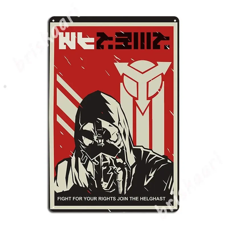 Join The Helghast! Killzone Poster Metal Signs Cinema Garage pub Garage Classic Plates Tin sign Posters