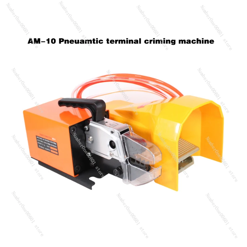 AM10 Pneumatic Tubular Pre Insulated Terminal Crimper Wire Cable Connector Crimping Machine Manual Wire Harness Assembly Machine