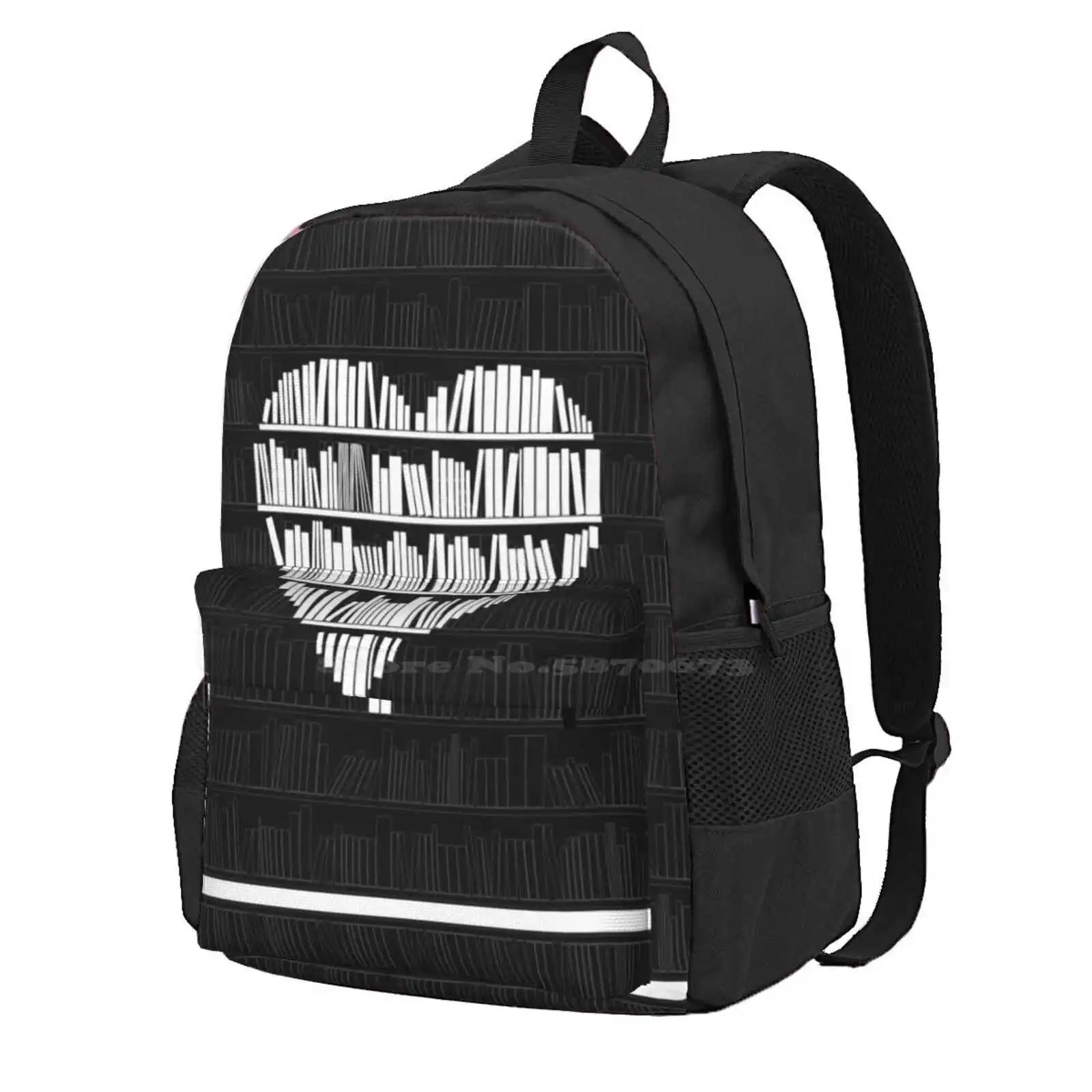 

Book Lover Hot Sale Schoolbag Backpack Fashion Bags Books Reading Lover Heart Bookish Nerd Geek Bookworm Reader Librarian