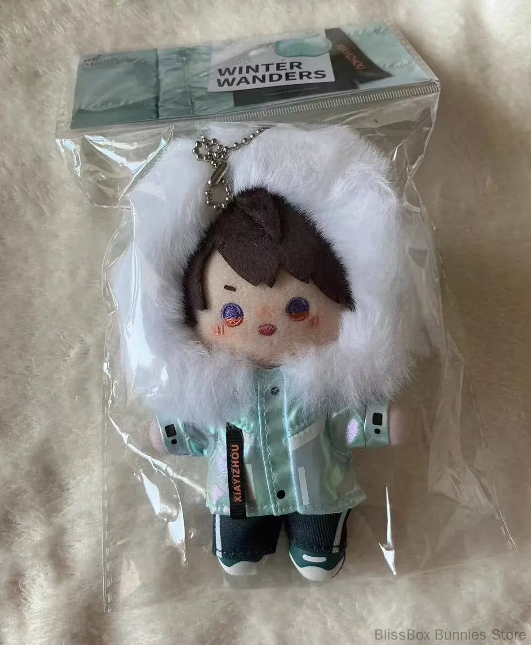 Love and Deepspace Man Dong Xing Ji Winter Style Keychain 5 Male Leads Xavier Zayne Rafayel Sylus Caleb Doll Cute Keyring Toys
