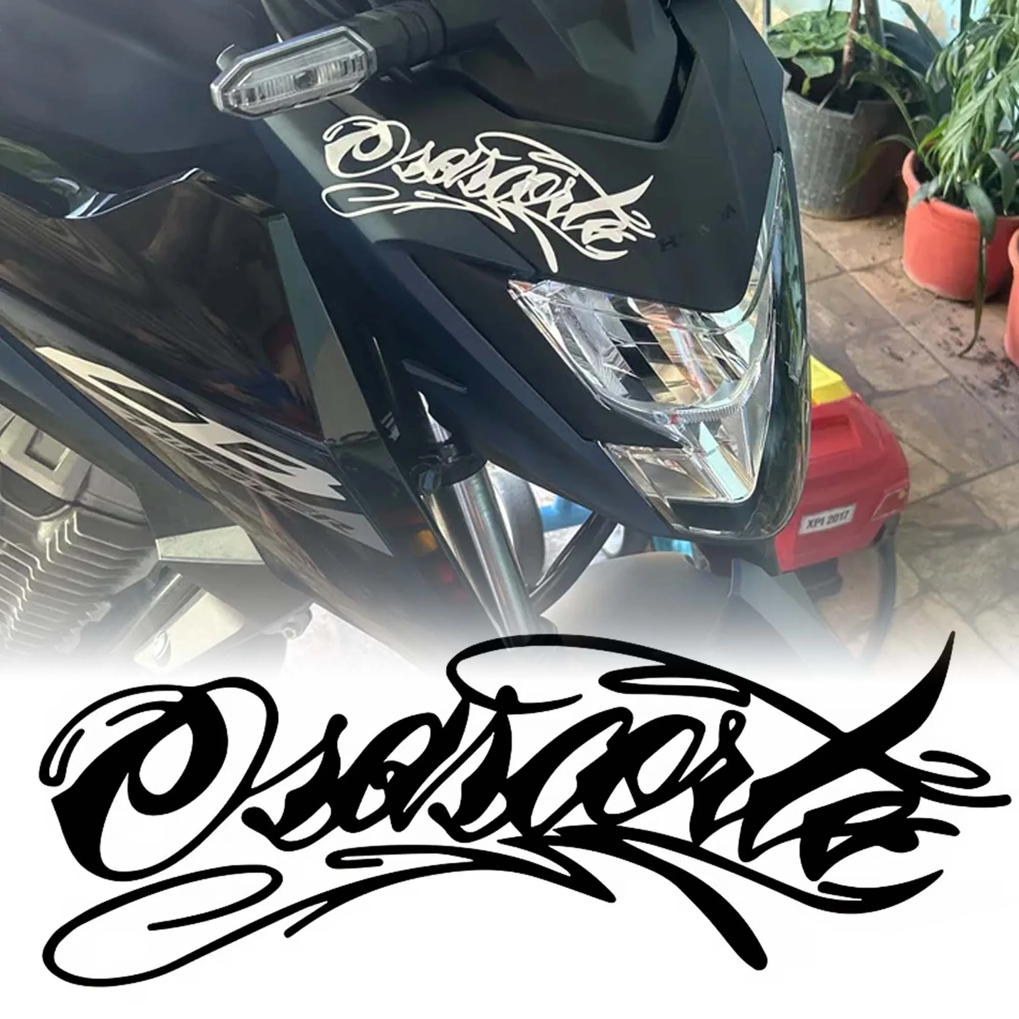 AliExpress NONE 3PCS Osascorte Motorcycle Stickers Funny DIY Helmet Fuel Tank Windshield Fender Bicycle Self-Adhesive Waterproof Vinyl Decals