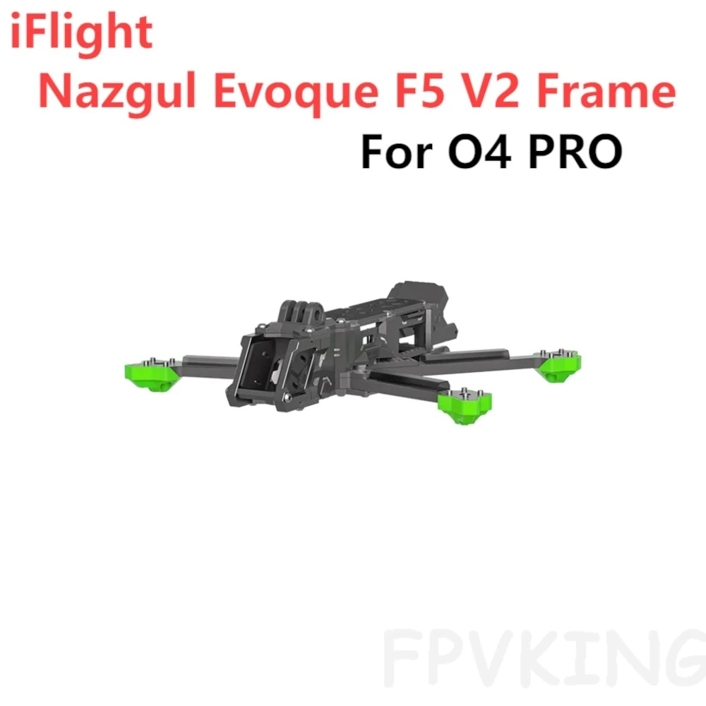 

iFlight Nazgul Evoque F5 V2 O4 Pro 5-inch FPV Frame Kit (F5D): 6mm Arms for FPV Drone Parts