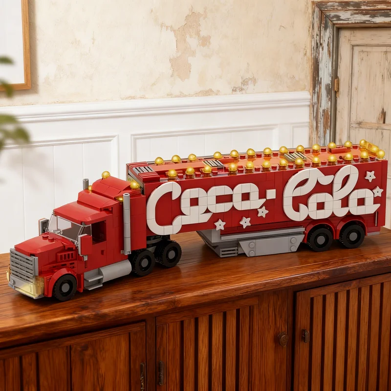

927pcs MOC Cola Seasonal Christmas Model Building Blocks Creative DIY Gift Display Decor Assemble Premium Adult Kids Desk Home