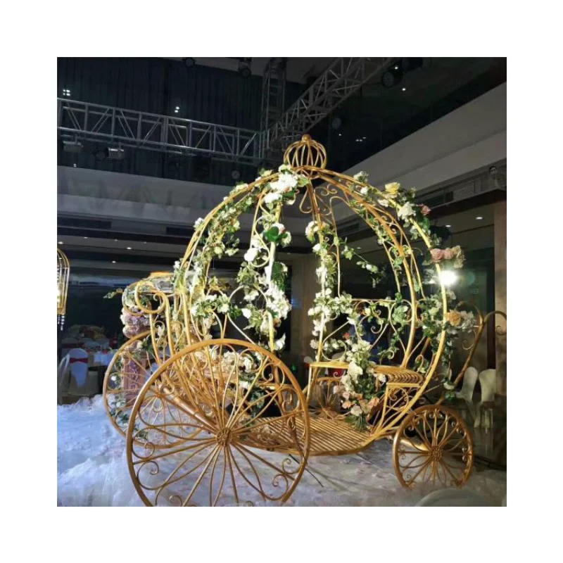 New Wedding Supplies Wedding Decoration Cinderella Pumpkin Carriage Bride Wedding Cart Candy Cart