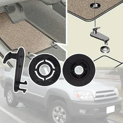 2 Kit For Toyota 4Runner 2003 2003 2004 2005 2006 2007 2008 2009 2010 2011 - 2015 Floor Mat Clip Carpet Fixing Clamp Hook Rivet