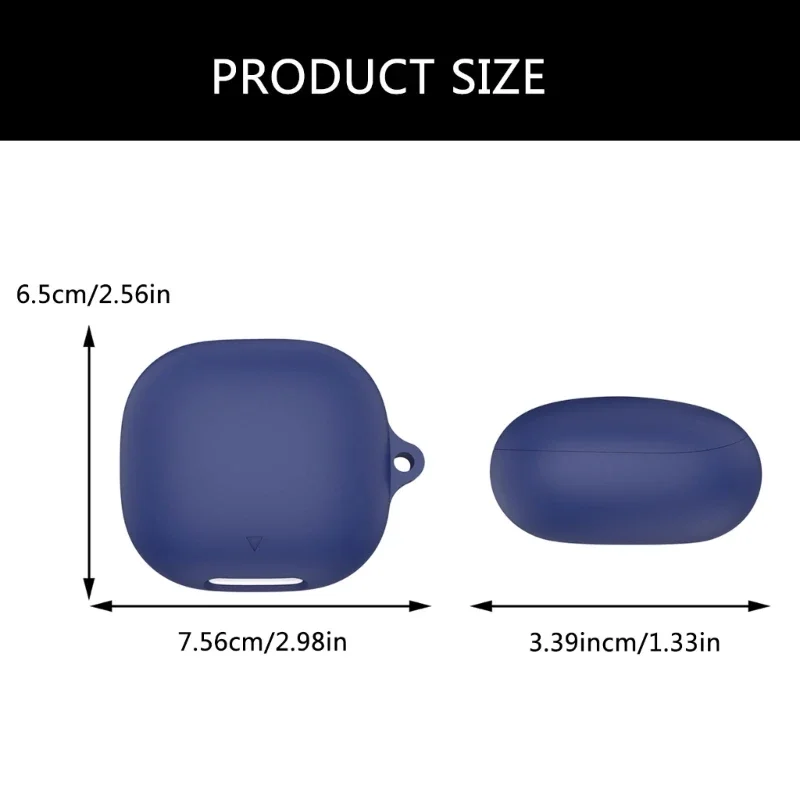 For Anker Soundcore Liberty4 Pro Earphone Case Silicone Carrying Scratchproof Dustproof Scratch Resistant Protector Sleeve Cover - view 3