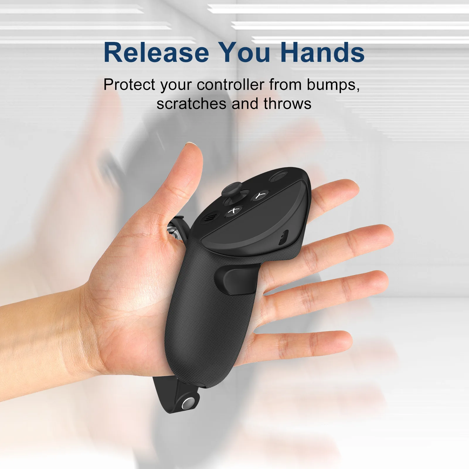 Vr capa protetora para meta quest pro controlador anti-deslizamento alça de silicone caso escudo com alça de junta ajustável acessórios