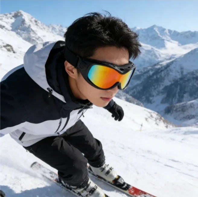 

Unisex UV-proof Anti-fog Ski Goggles Windproof Sandproof for Snowboarding Winter Outdoor Sports