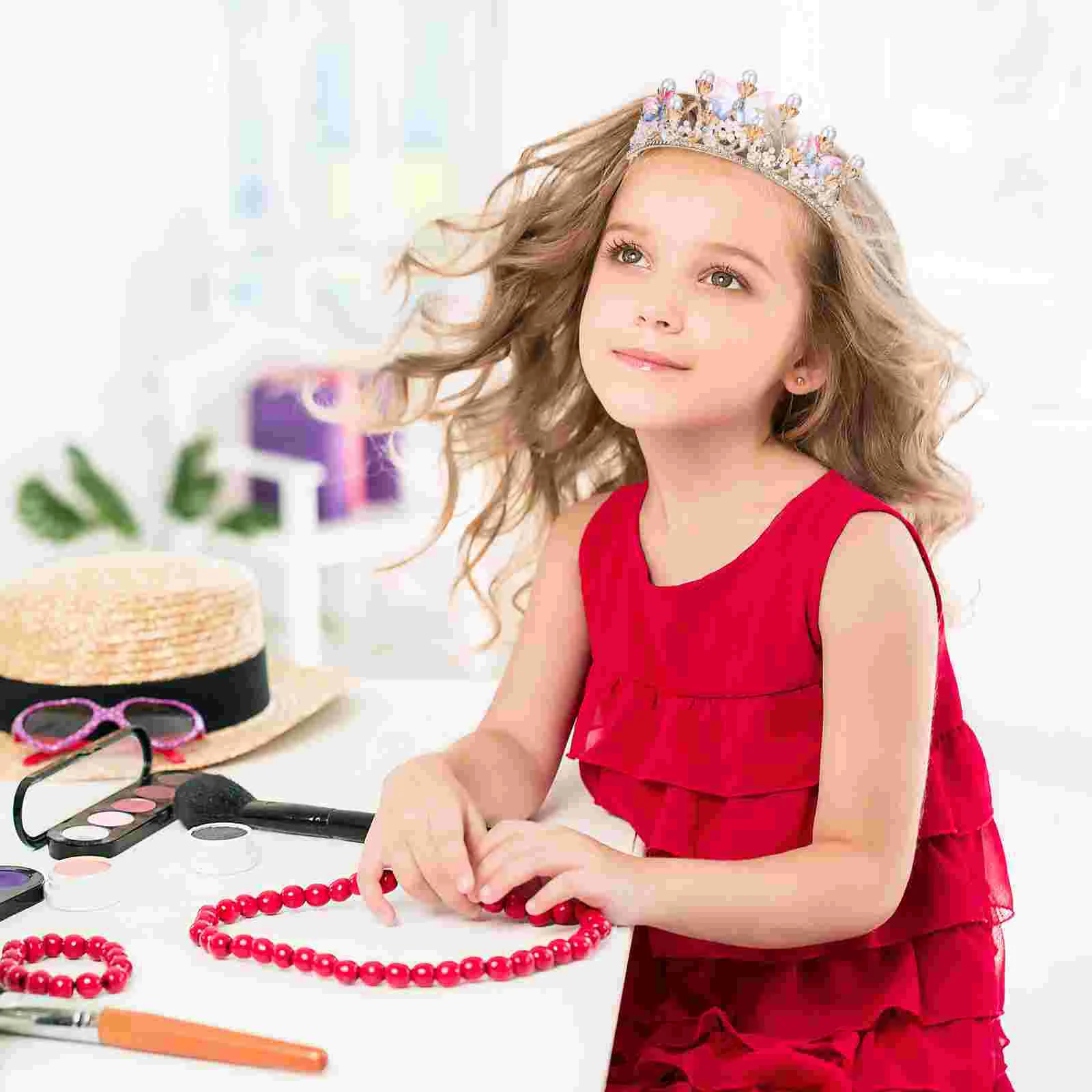 Diadema con corona de mariposa, diadema con diamantes de imitación para el pelo para niñas, aros creativos con diamantes de imitación