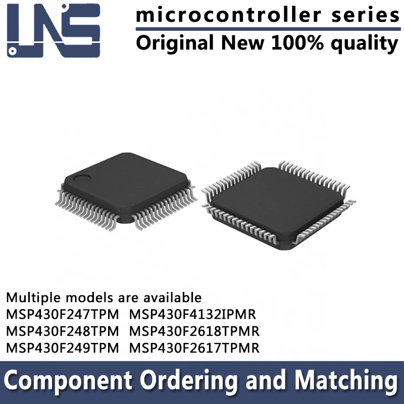 1PCS MSP430F247TPM MSP430F248TPM MSP430F249TPM MSP430F2617TPMR MSP430F2618TPMR MSP430F4132IPMR LQFP-64 microcontroller