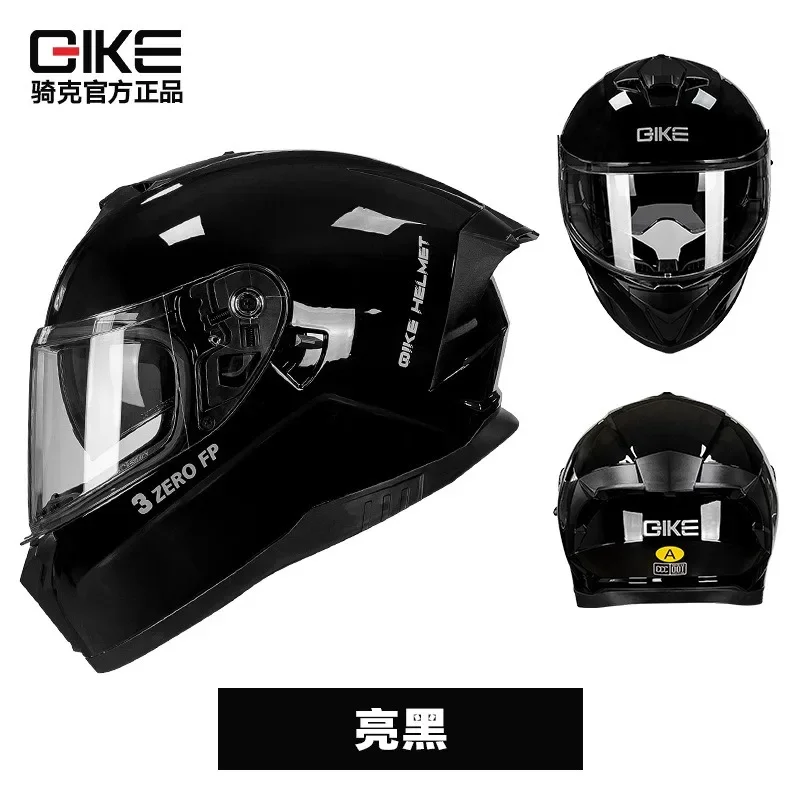

QiKe Dual-Lens Full-Face Motorcycle Helmet Men & Women Large Rear Spoiler Design Safety-Focused Riding Helmet Secure Fit