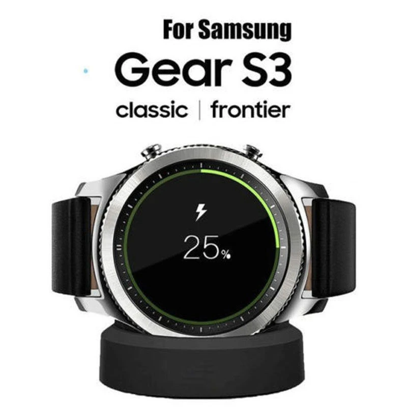 Wireless Charging Dock Charger Cradle For Samsung Gear S3 Smart Watch