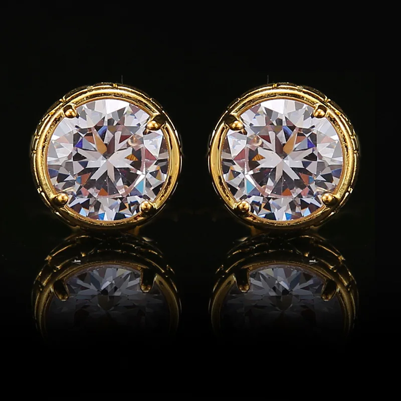 

Luxury Men's Wedding Cufflinks Zircon Buttons High-end Fashion Business Banquet Suits Shirts Accessories Gifts French Cuff Links