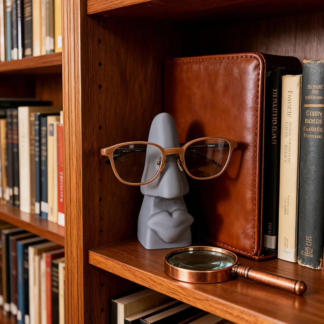 ثلاثية الأبعاد المطبوعة الفن الحلي شخصية الأنف والشفاه شكل سطح المكتب الديكور نظارات حامل ديكور المنزل الإبداعي