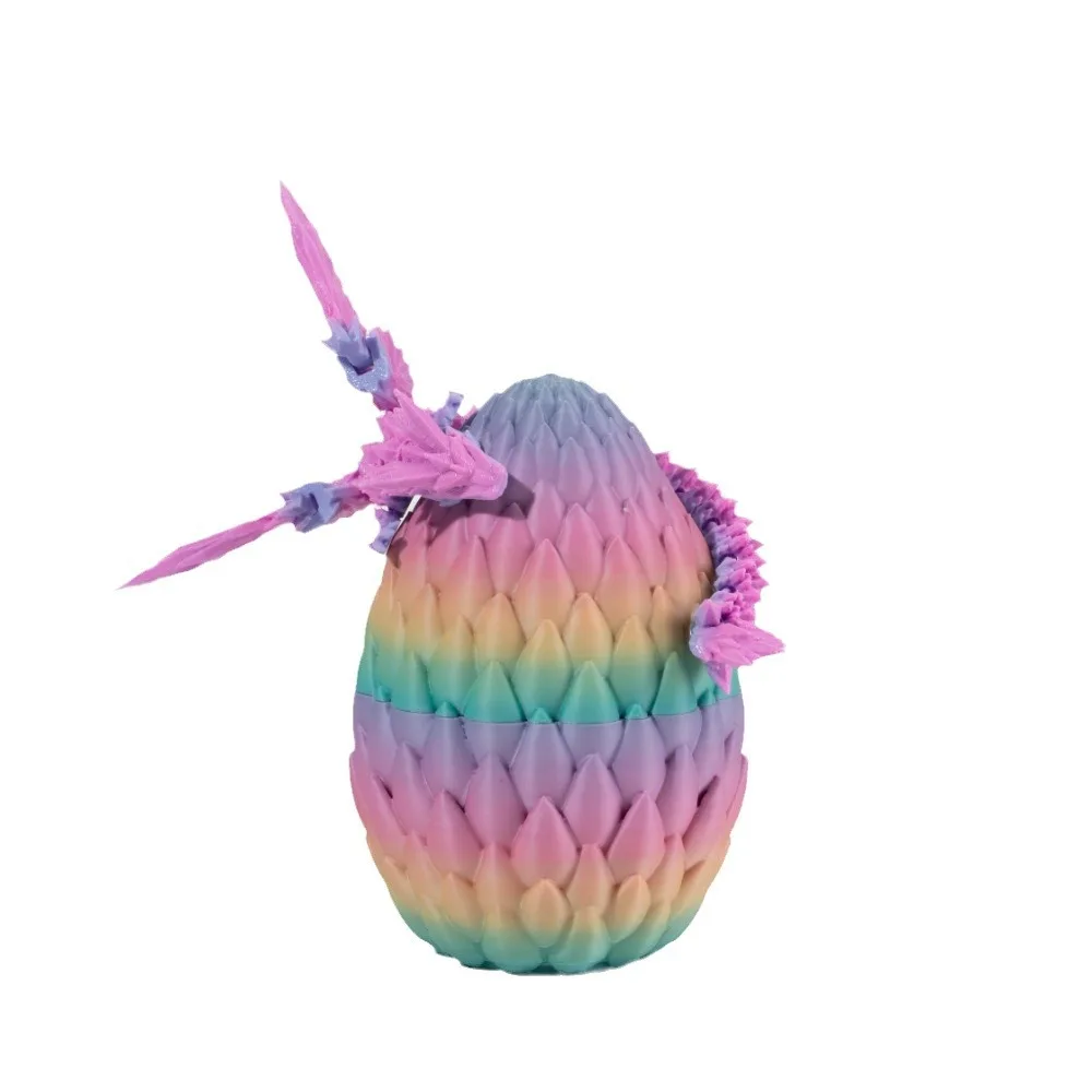 ثلاثية الأبعاد الطباعة عبر الحدود الأكثر مبيعا أجنحة تحلق بيضة التنين مجموعة زخرفة الشكل هدية الإنترنت المشاهير الإبداع الصين التنين