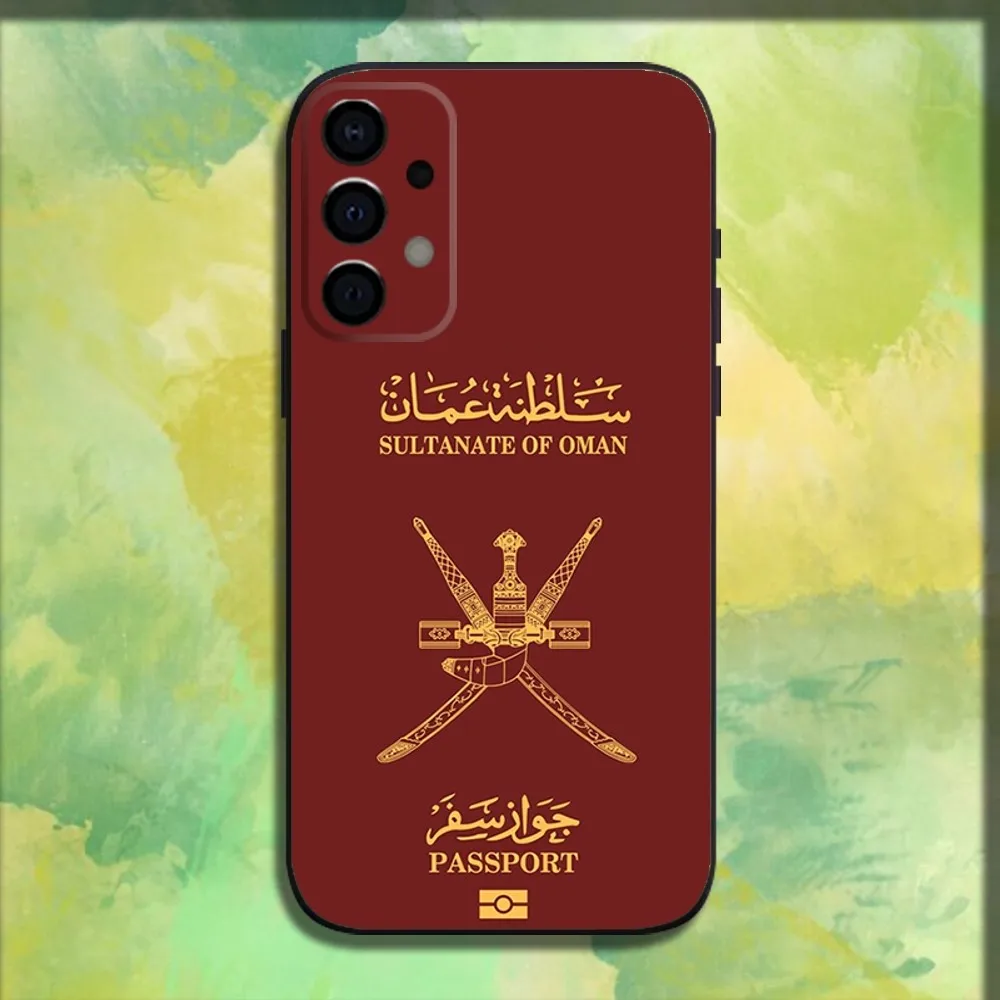 Omani Emblem Oman Flag Passport Phone Case For Samsung Galaxy A13,A21s,A22,A31,A32,A52,A53,A71,A80,A91 Soft Black Cover