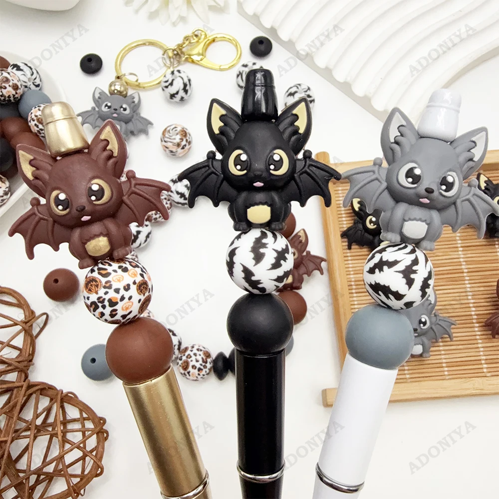 25/53-teiliges 3D Fledermaus-Serie Silikonperlen-Set für DIY Perlenketten, Armbänder, Stiftdekorationen, Schmuckanhänger usw. Feiertags-Geburtstagsgeschenk – Detail 6